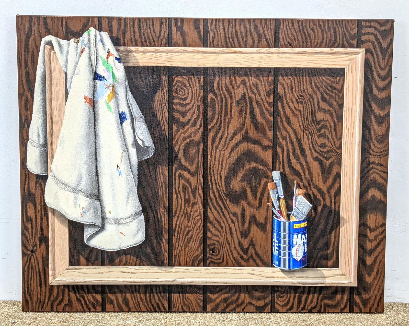 PAT ROSENSTEIN Trompe L'OEIL Painting on Canvas. Studio (1 of 7)