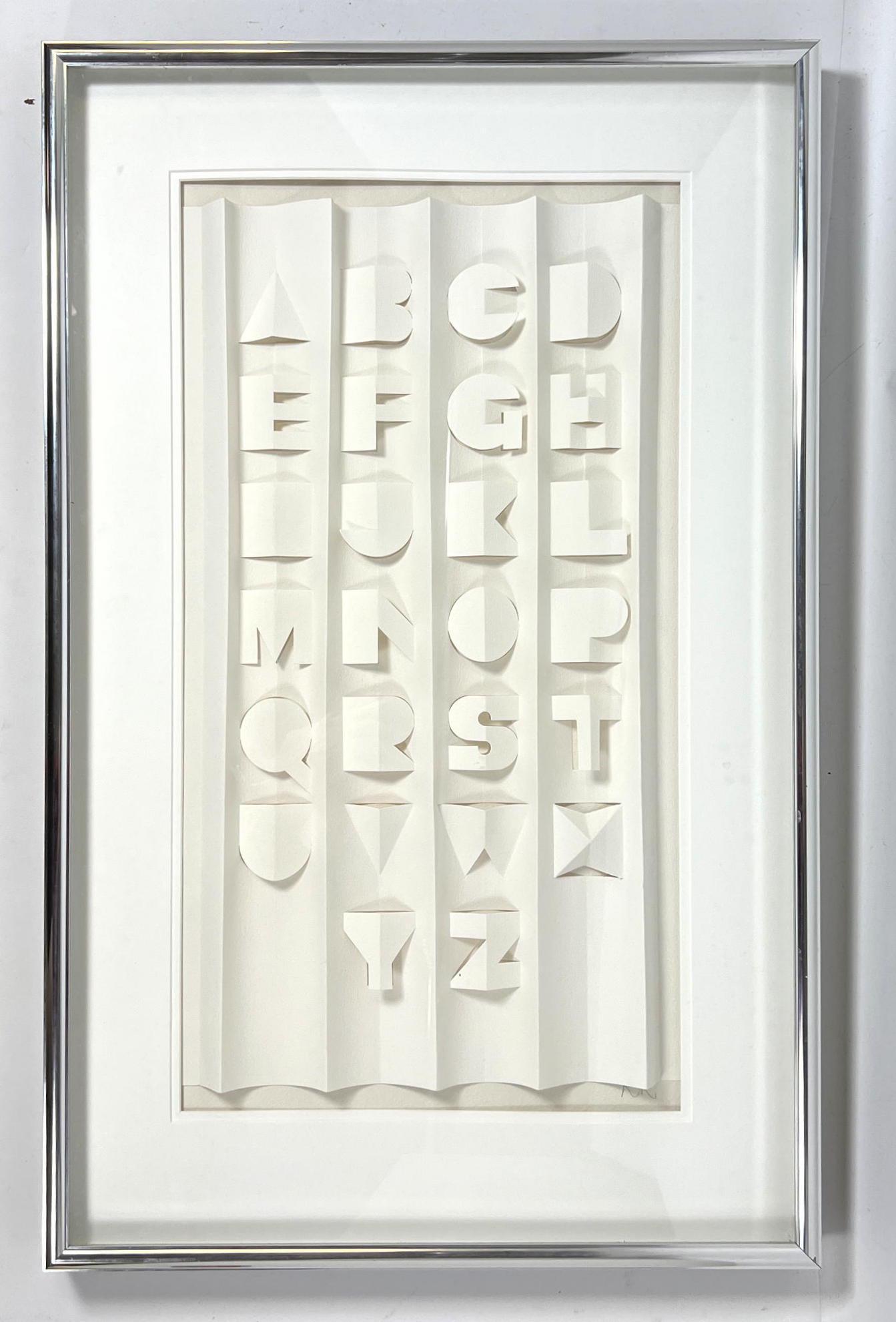 RONALD KING "Alphabet 1 " 3D Alphabet. Cut-out letters (1 of 12)