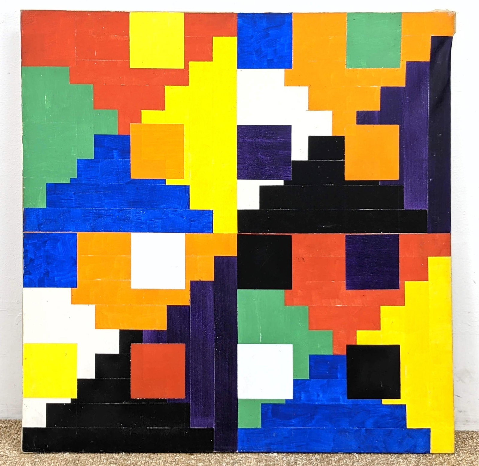 R.G. SLOWINSKI Graphic Abstract Acrylic Painting. Build (1 of 10)