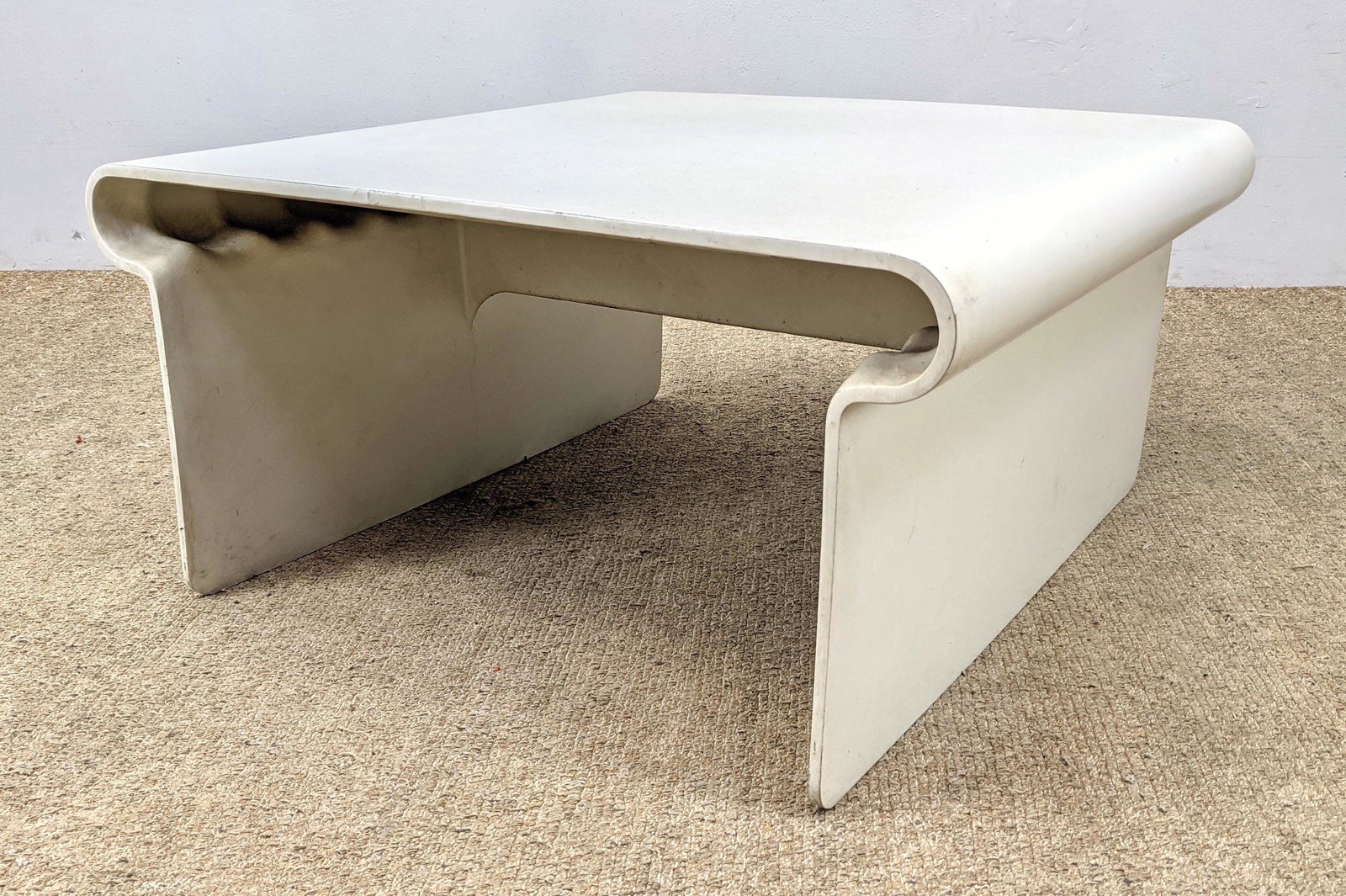 70's Space Age Coffee Table. Molded Plastic Frame. (1 of 13)