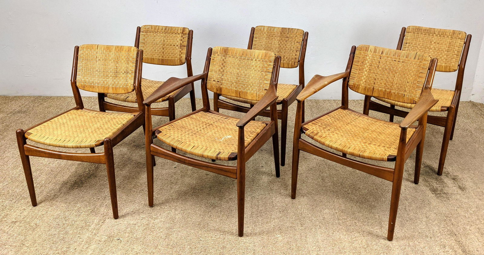 Set 6 Arne Vodder for Sibast Dining Chairs. (1 of 13)