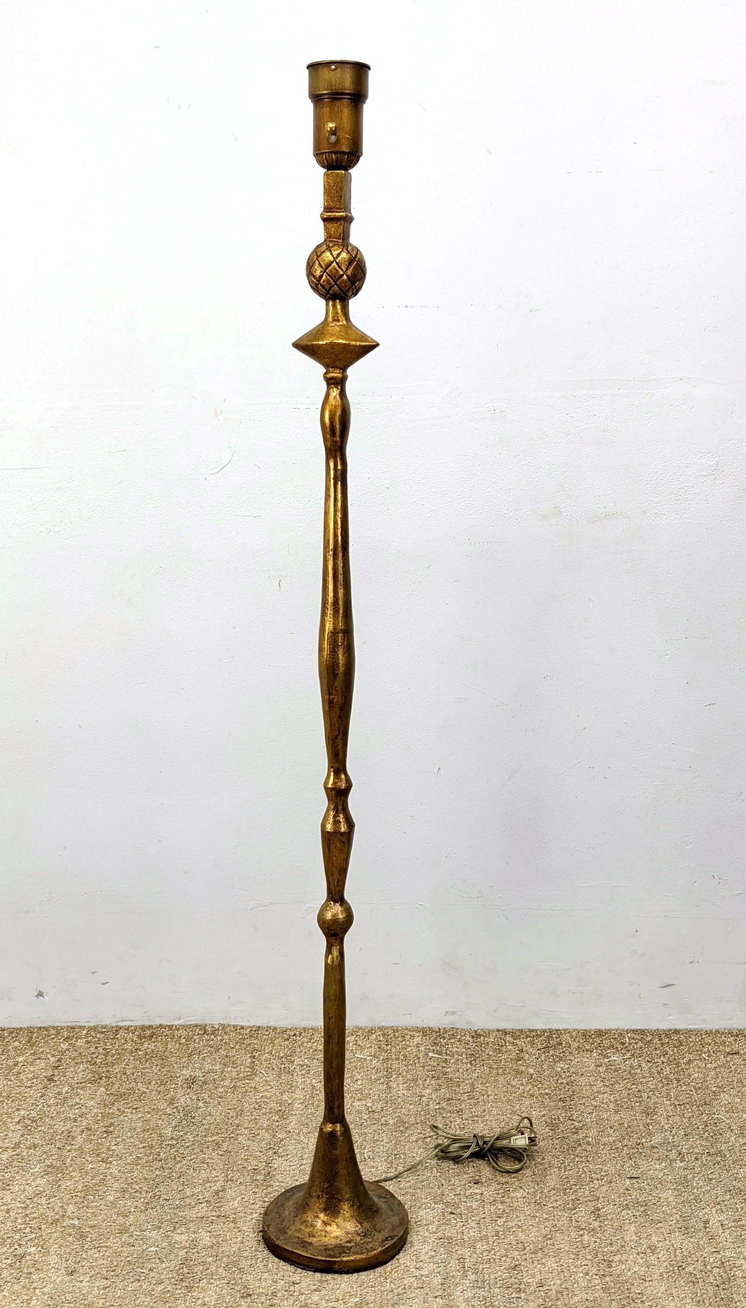 Giacometti Pomme de Pin Bronze Floor Lamp. Gold Gilt Fi (1 of 10)