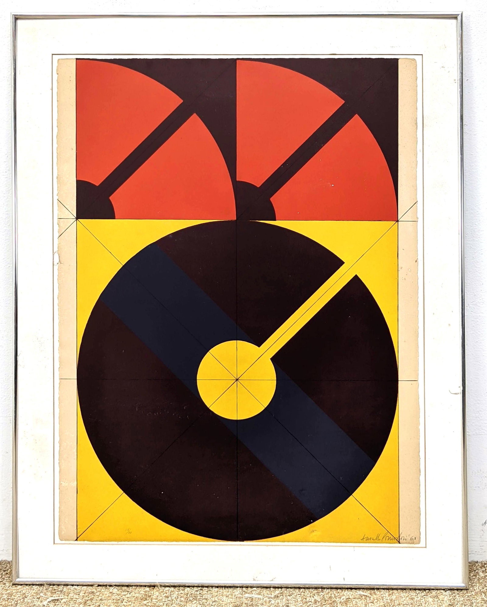 ARNALDO POMODORO 68 Graphic Lithograph Print. Abstract (1 of 10)