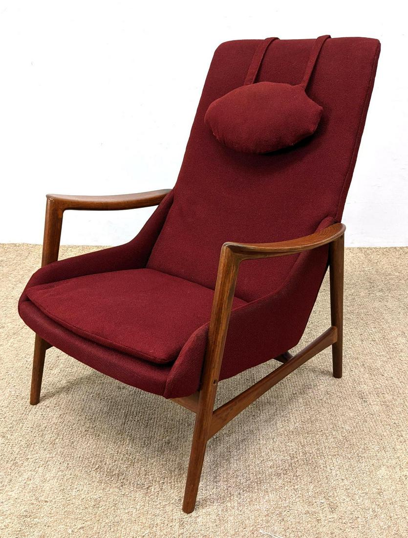 Kofod Larsen Lounge Chair. Mid Century Modern Open Arm (1 of 11)
