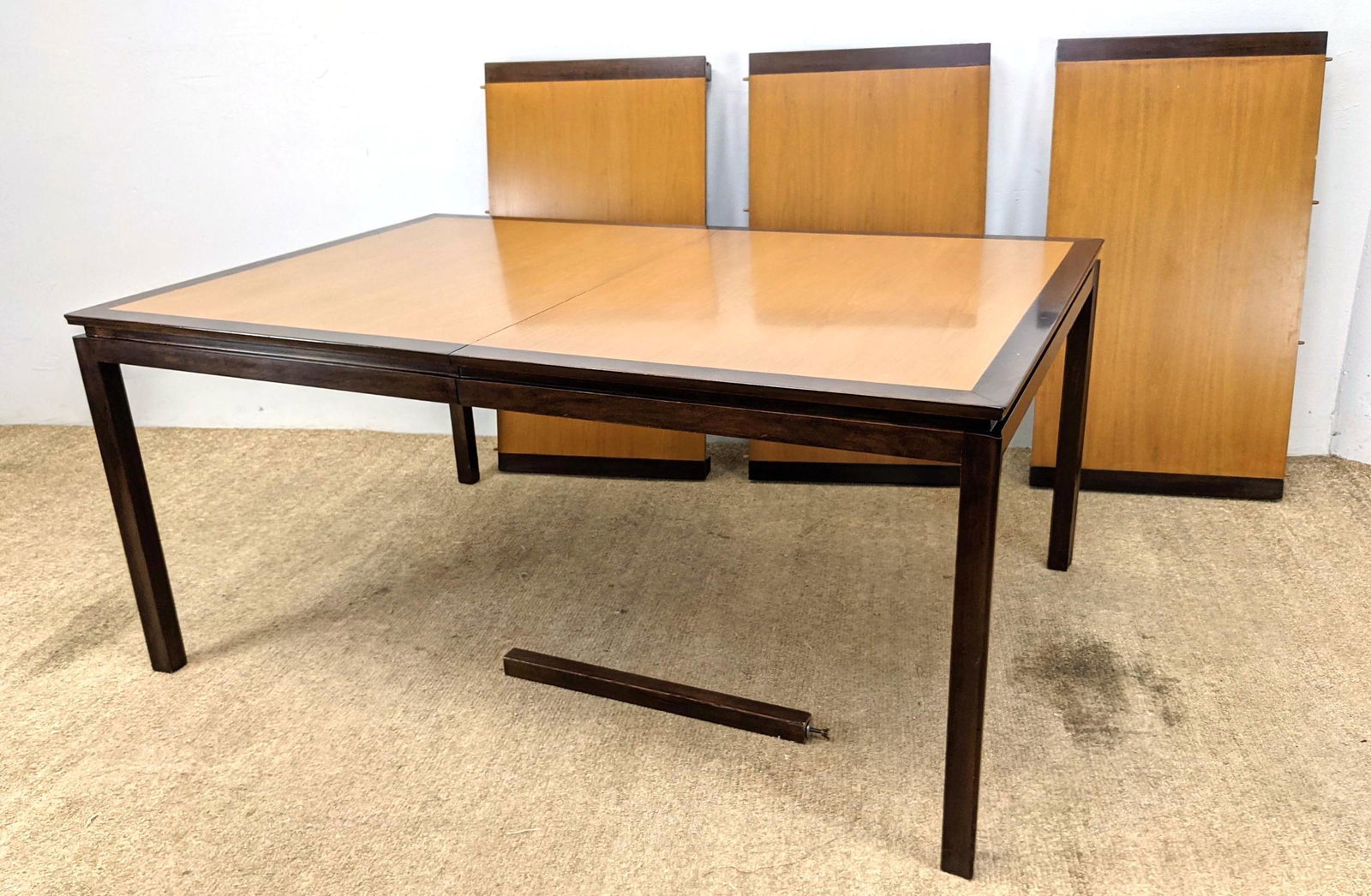 Edward Wormley Dunbar Two Tone Dining Table with 3 24" (1 of 16)