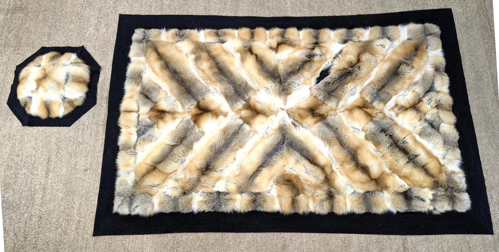 2 pcs LORO PIANA Italy Cashmere and Fur Accessories. (1 of 13)