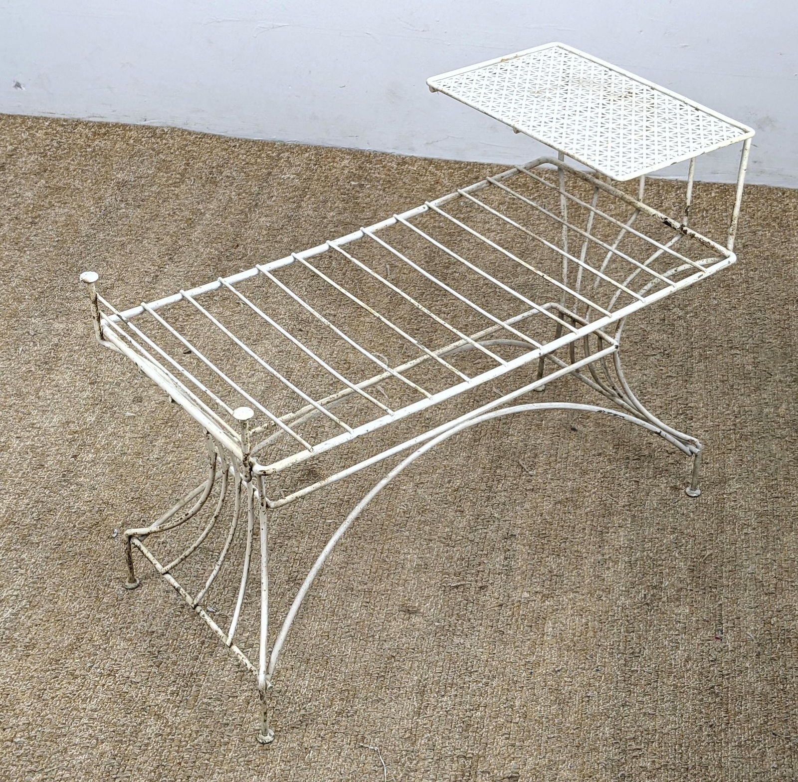 Mid Century Modern Wire Phone Table Bench. (1 of 10)
