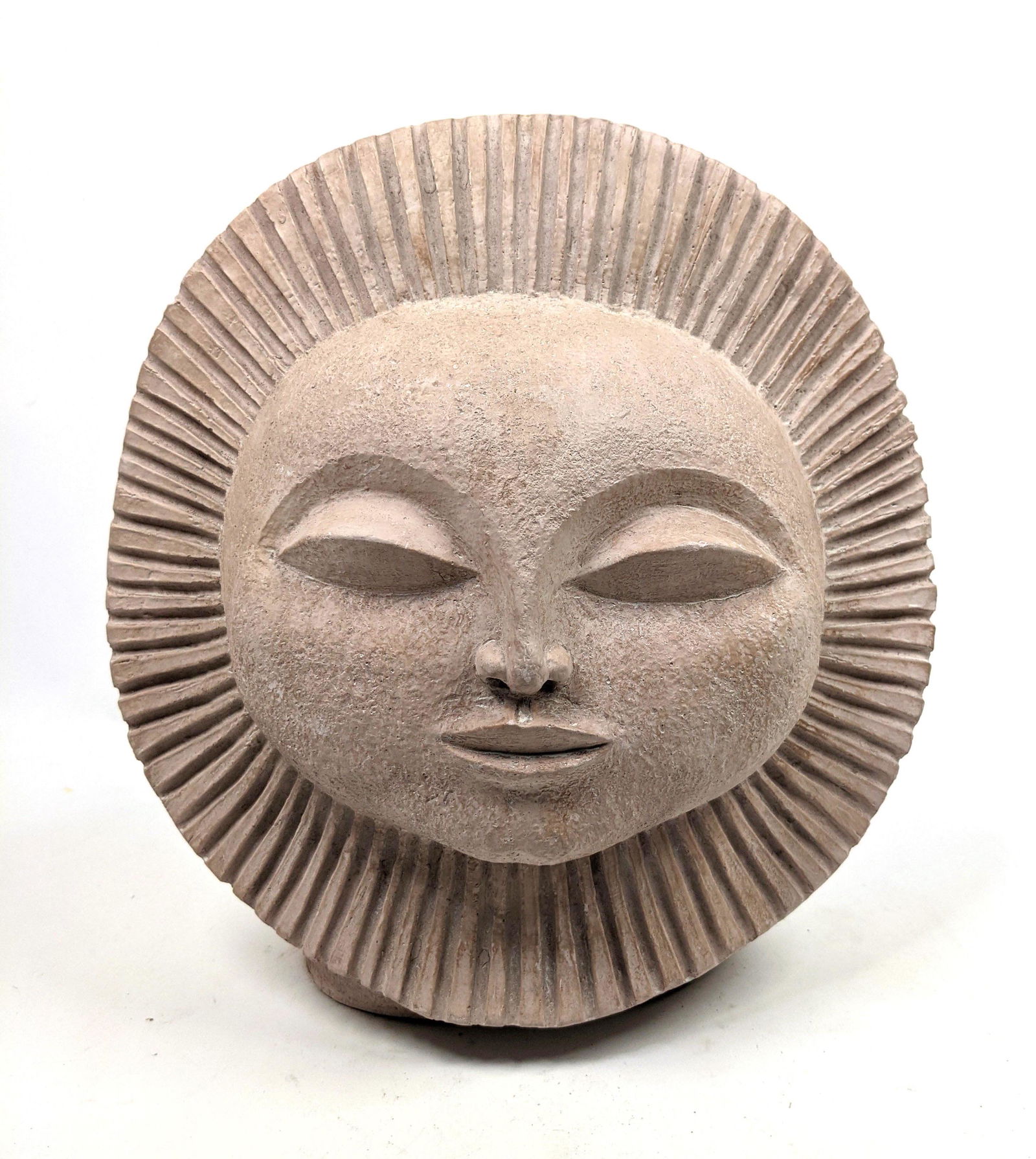 AUSTIN PRODUCTS  Figural Sun Face Sculpture. Stylized F (1 of 7)