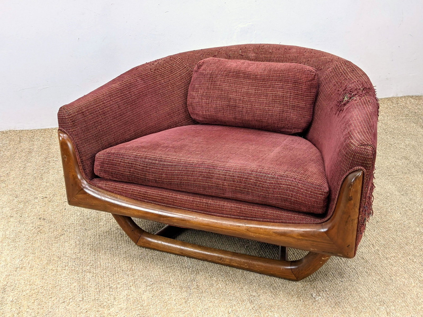 ADRIAN PEARSALL Style American Modern Walnut Lounge Cha (1 of 14)