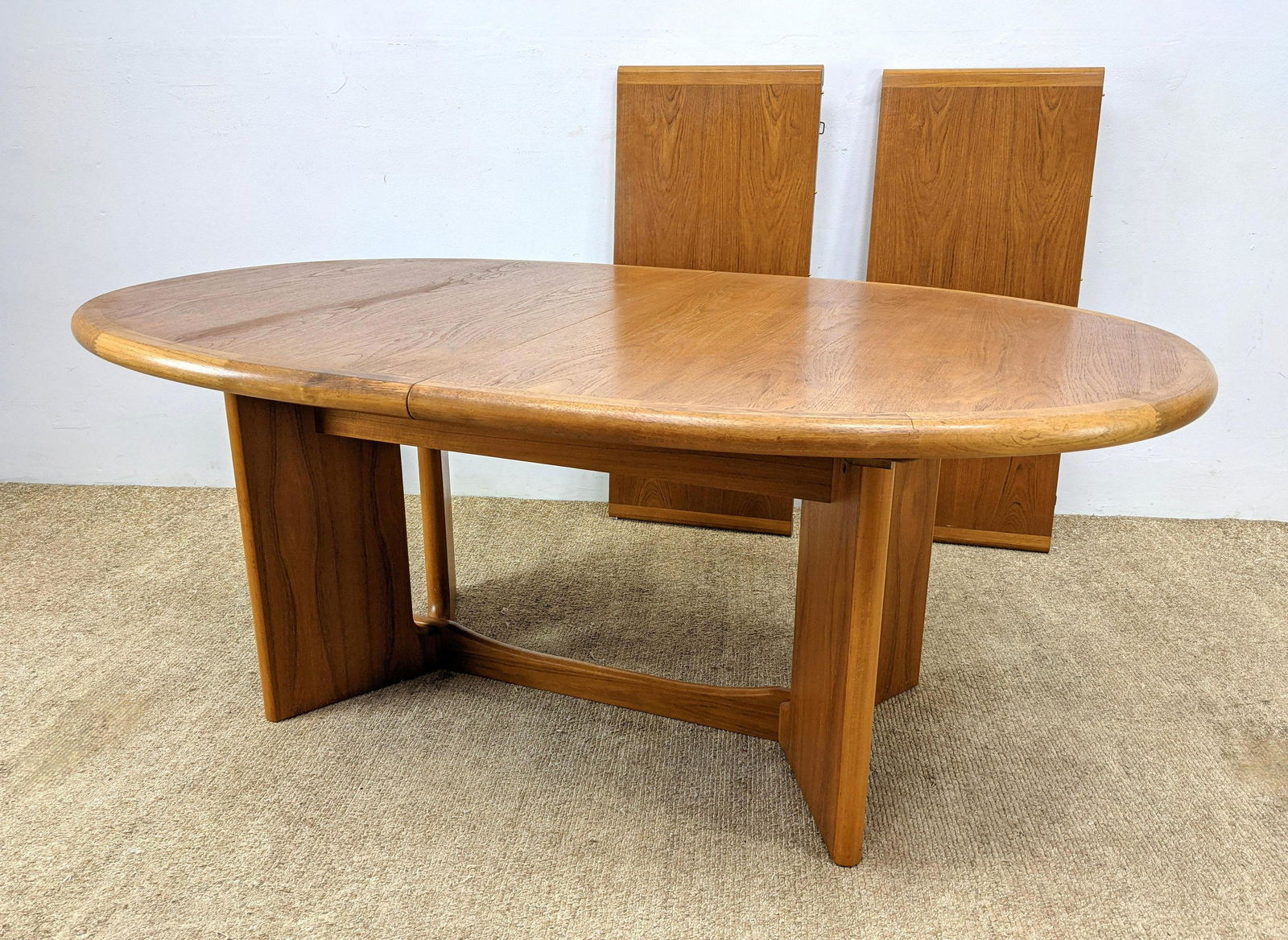 ANSAGER MOBLER Danish Modern Teak Dining Table. Oval to (1 of 16)