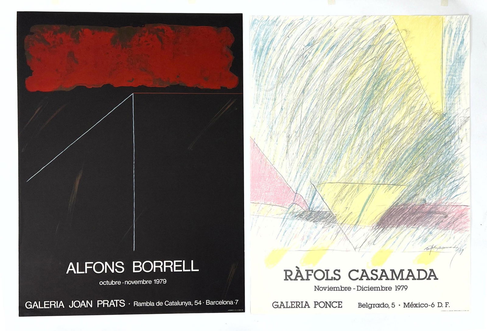 2pc Mexican, Spain Modernist Art Exhibition Posters. AL (1 of 11)