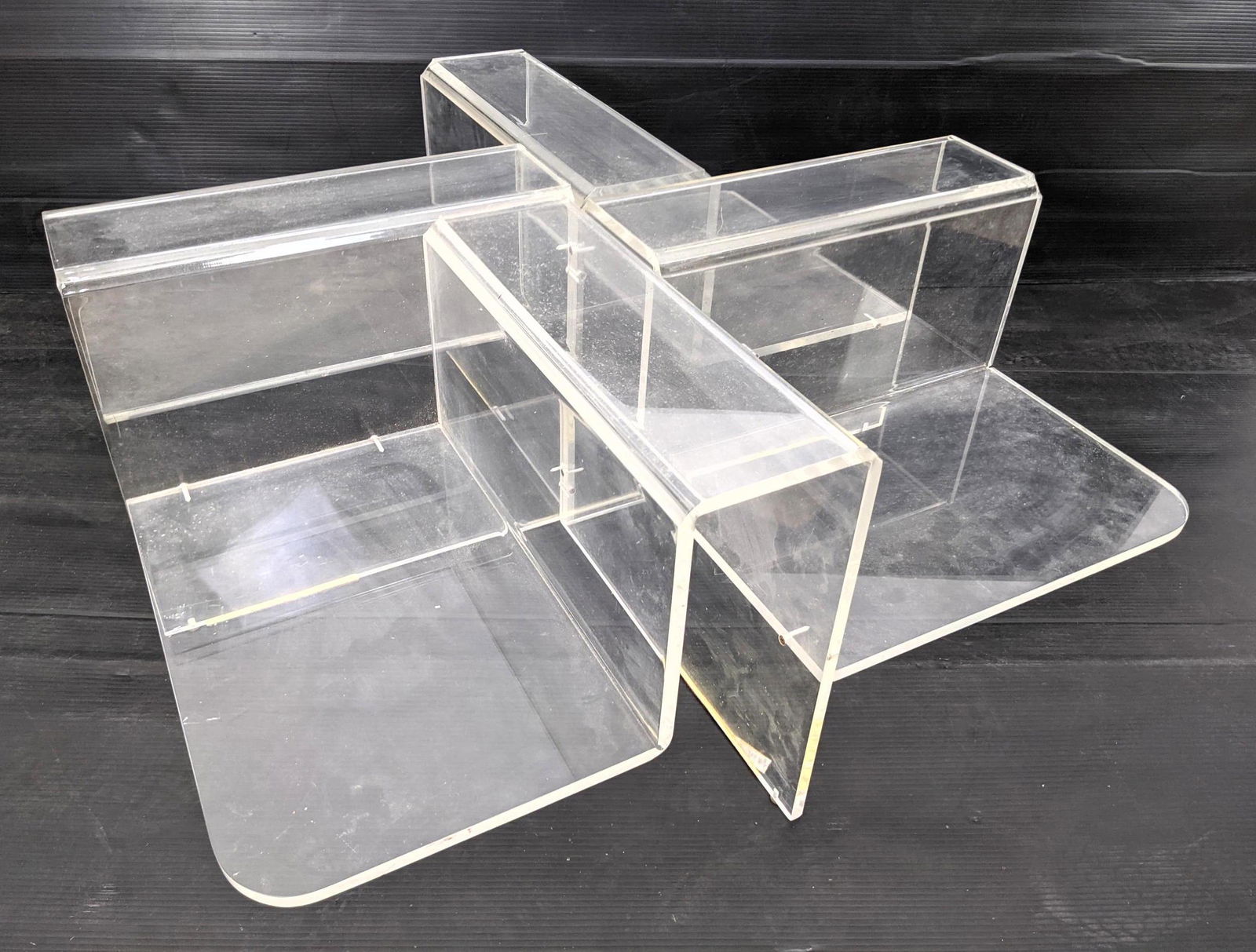 Lucite Modernist Coffee Cocktail Table. 70s modern acry (1 of 10)