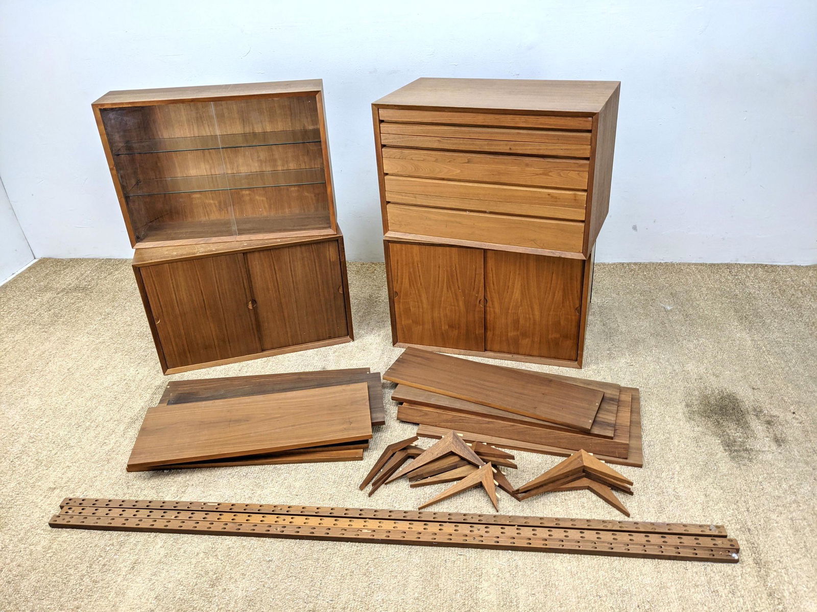 POUL CADOVIUS Cado Wall Unit Shelf and Cabinets. 3 upri (1 of 20)