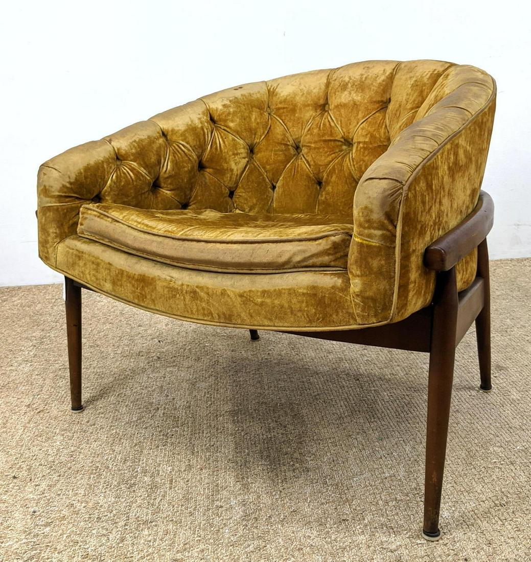 Adrian Pearsall Style Lounge Chair. Walnut frame.: Adrian Pearsall Style Lounge Chair. Walnut frame. -- Dimensions: H: 28 inches: W: 33 inches: D: 290 inches ---