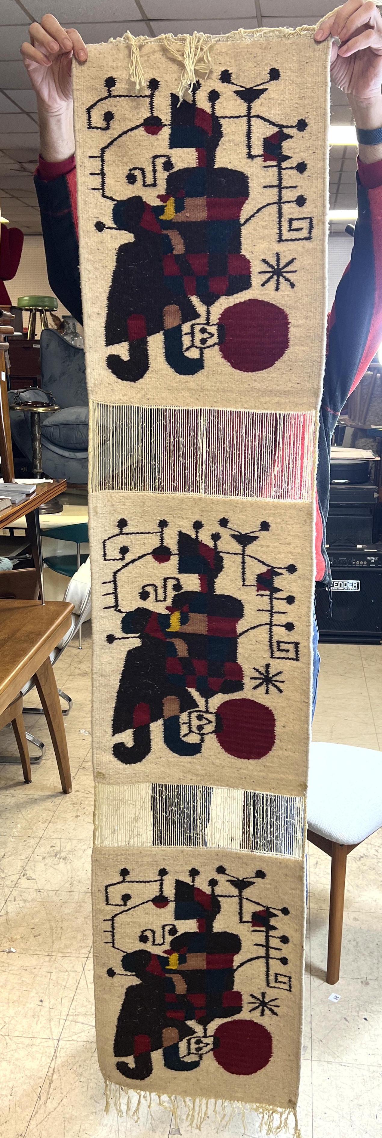 Joan Miro style Triple Tapestry Weavings. Three copies (1 of 8)