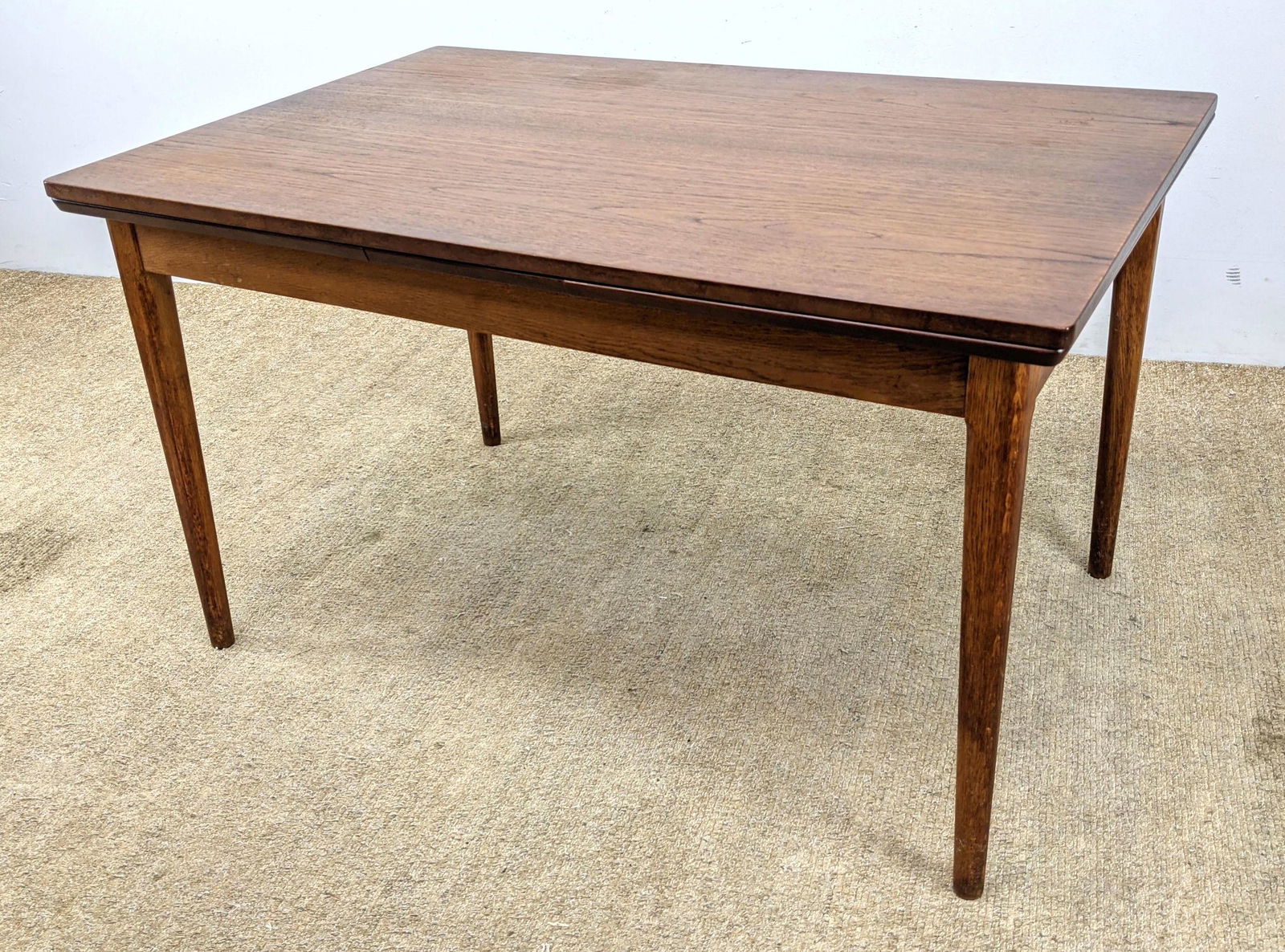 Danish Modern Teak Refractory Dining Table. Tapered leg (1 of 11)