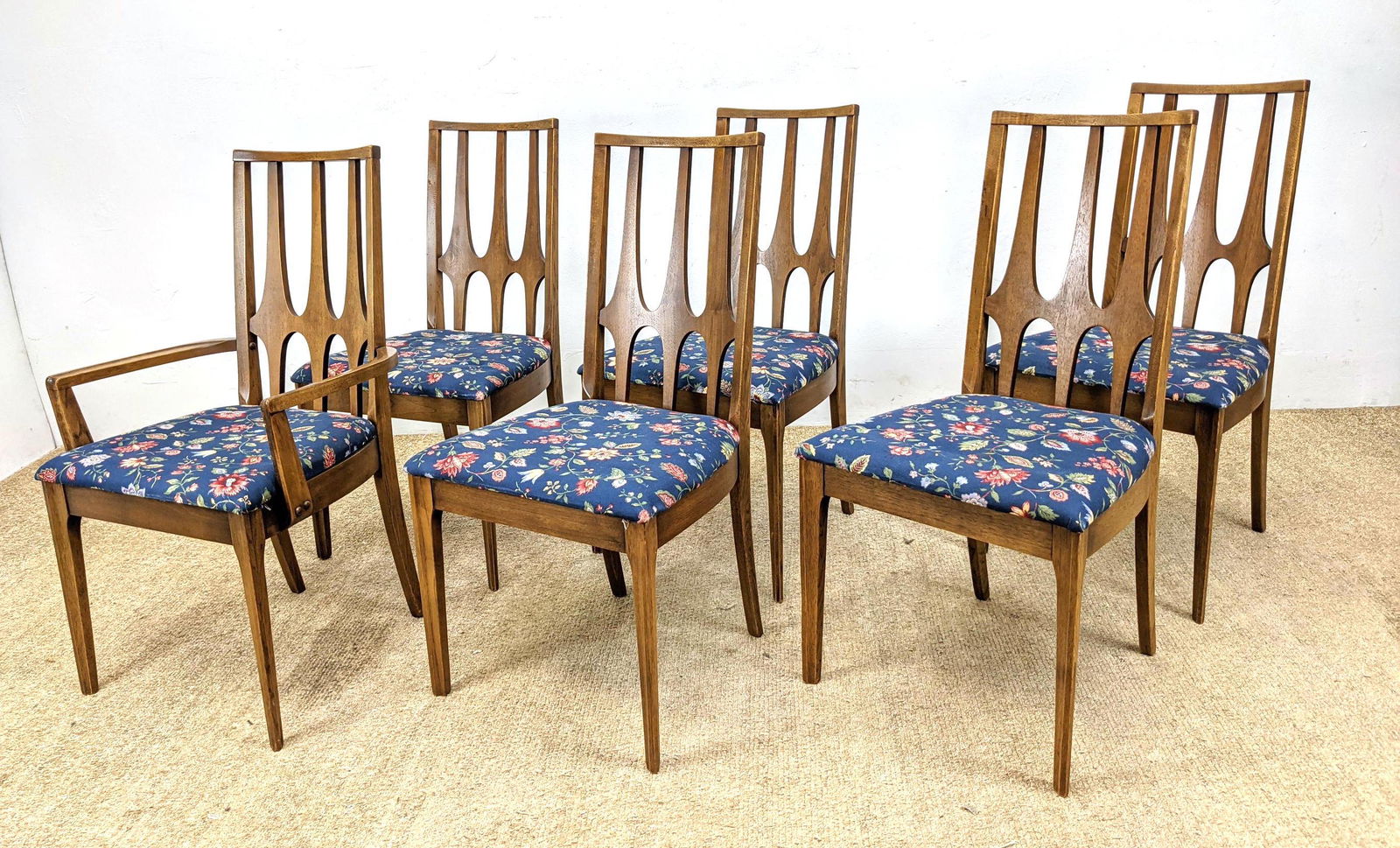 Set 6 BROYHILL BRASILIA  Dining Chairs. LENOIR Chair co (1 of 12)