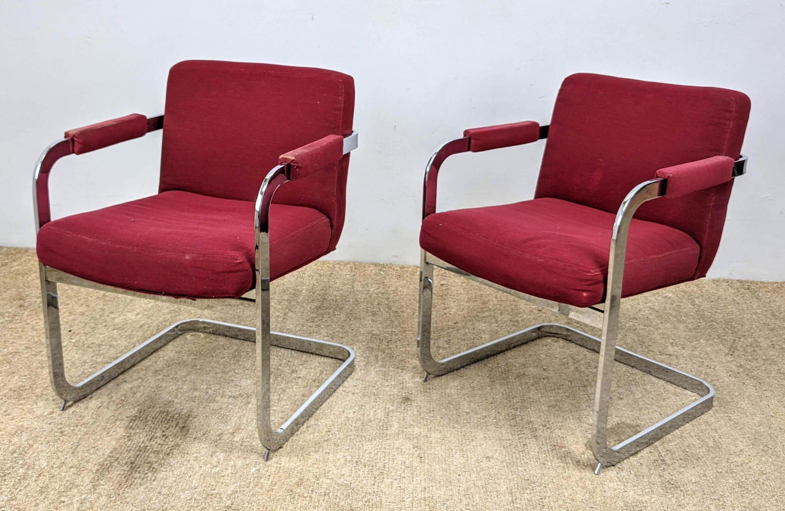 Pair Thayer Coggin Arm Chairs.  Milo Baughman. (1 of 11)