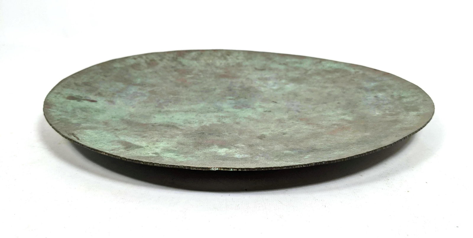 M BOWMAN STUDIO 15" Copper Charger. Round Copper Shallo (1 of 11)