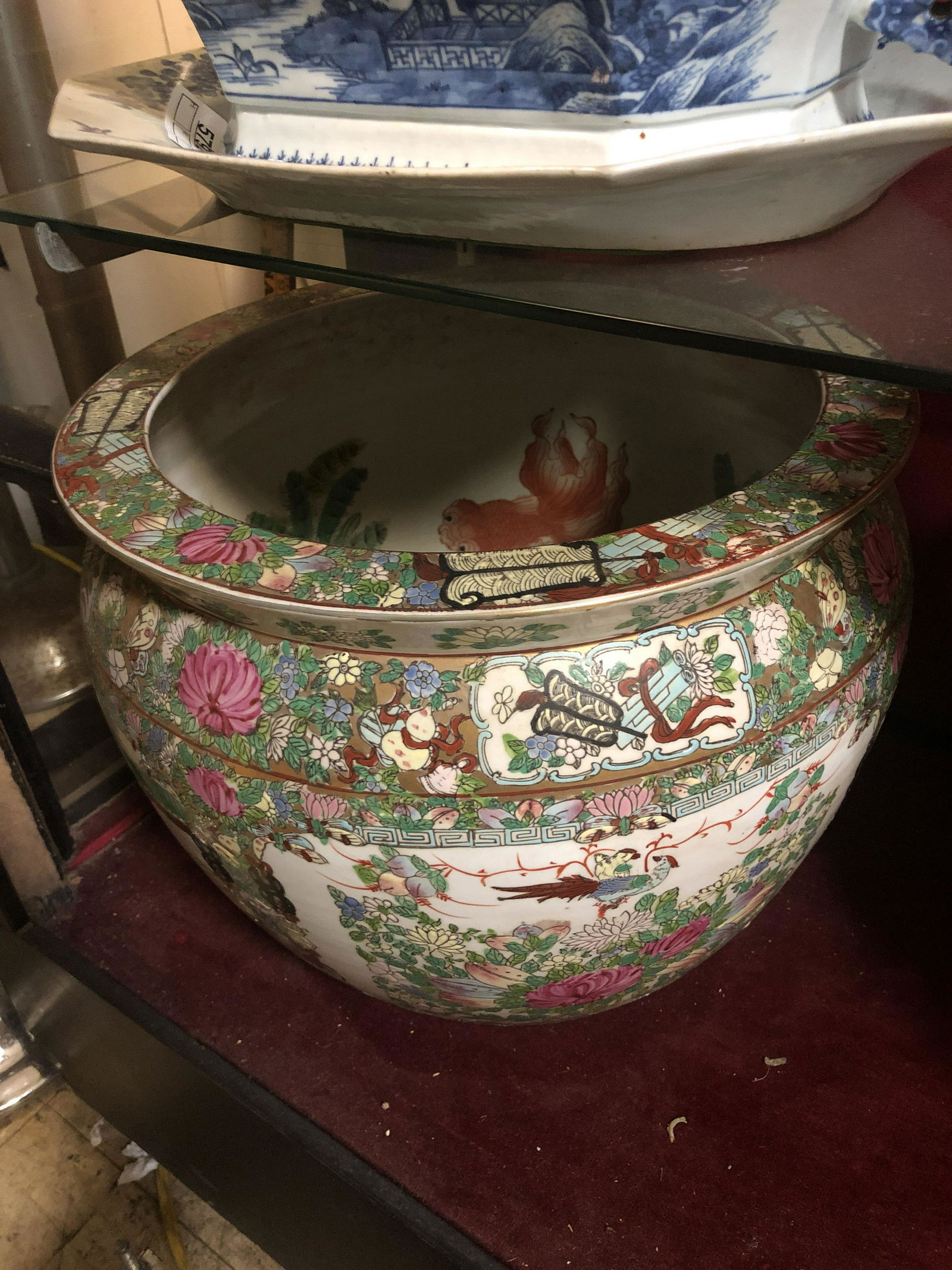 Chinese Soft Paste Porcelain Fish Bowl. (1 of 8)