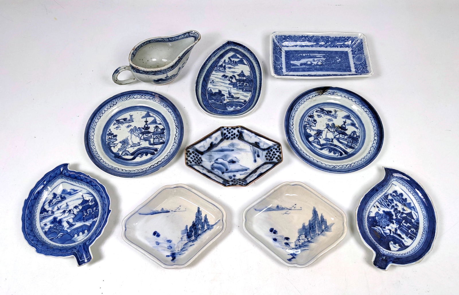 10pc Lot of Blue And White China. Blue Willow and Hand (1 of 13)