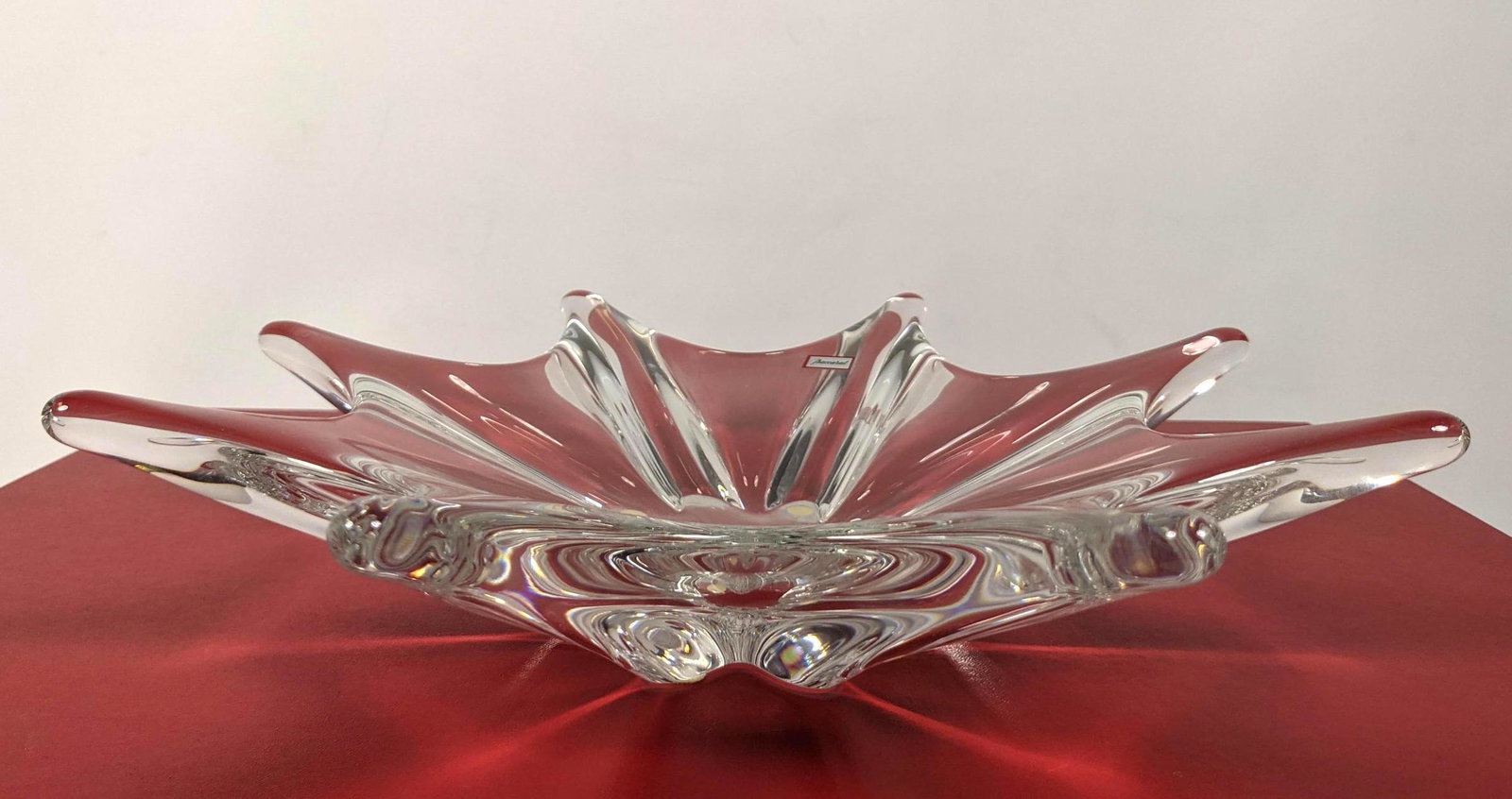 Large BACCARAT French Crystal Starfish Low Bowl Dish. B (1 of 8)
