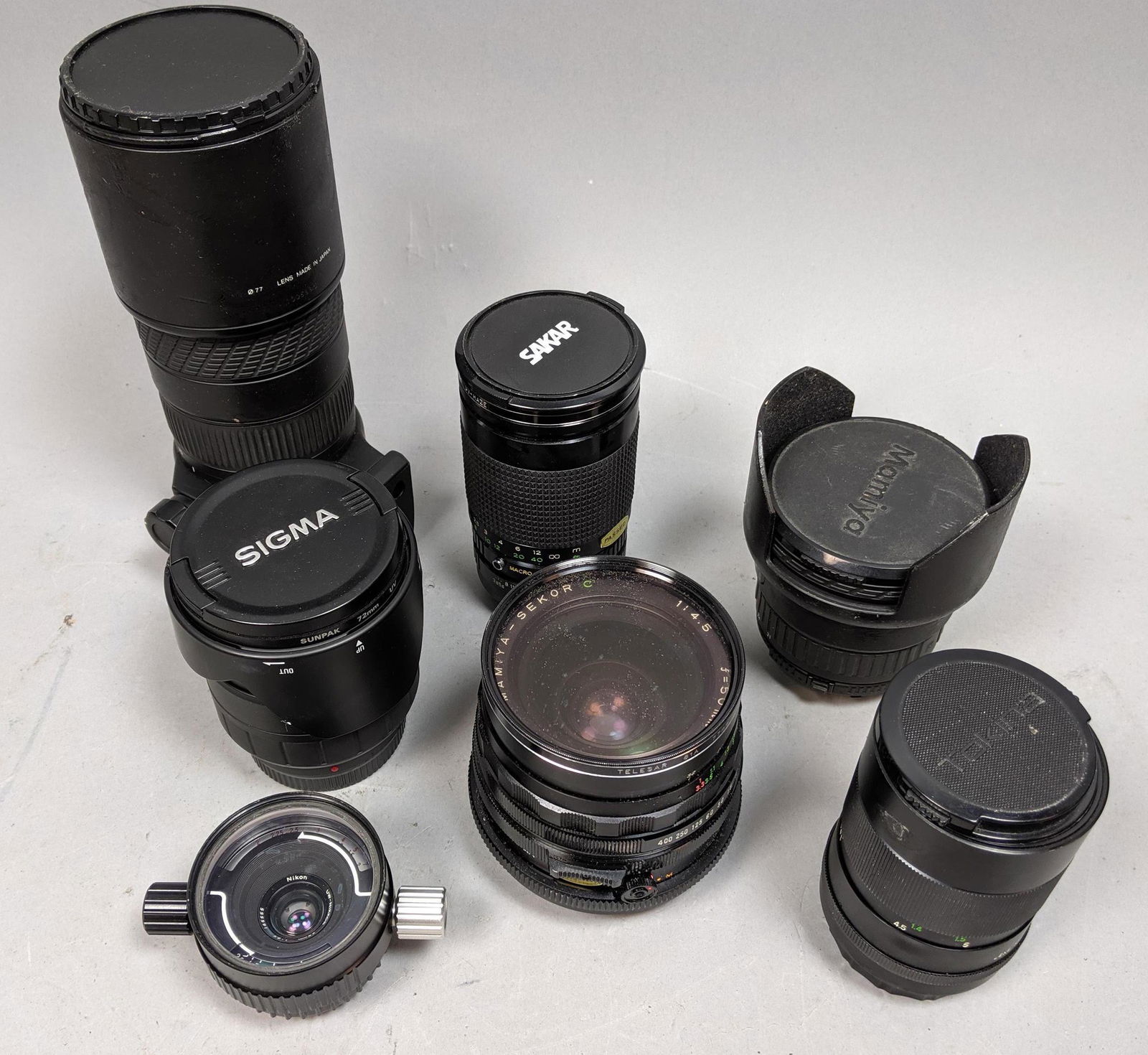 7pc Mixed Camera Lens Lot. SIGMA 22~35mm F/1:3.5~4.2. S (1 of 15)