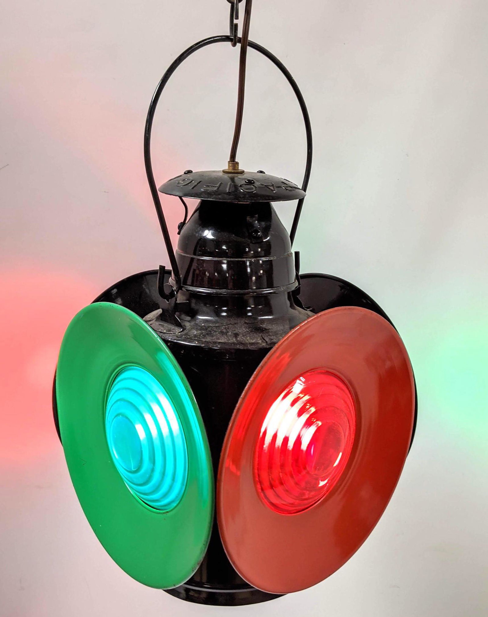 UNION PACIFIC Railroad Lantern. Electrified. Train (1 of 12)