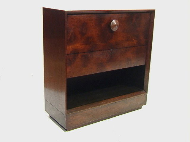 GILBERT ROHDE Herman Miller PALDAO Desk Cabinet.: GILBERT ROHDE Herman Miller PALDAO Desk Cabinet. Drop down desk section with fitted interior. Unmarked.-- Dimensions: H: 42 inches: W: 40 inches: D: 17 inches --- Condition (General): Veneer chip to b