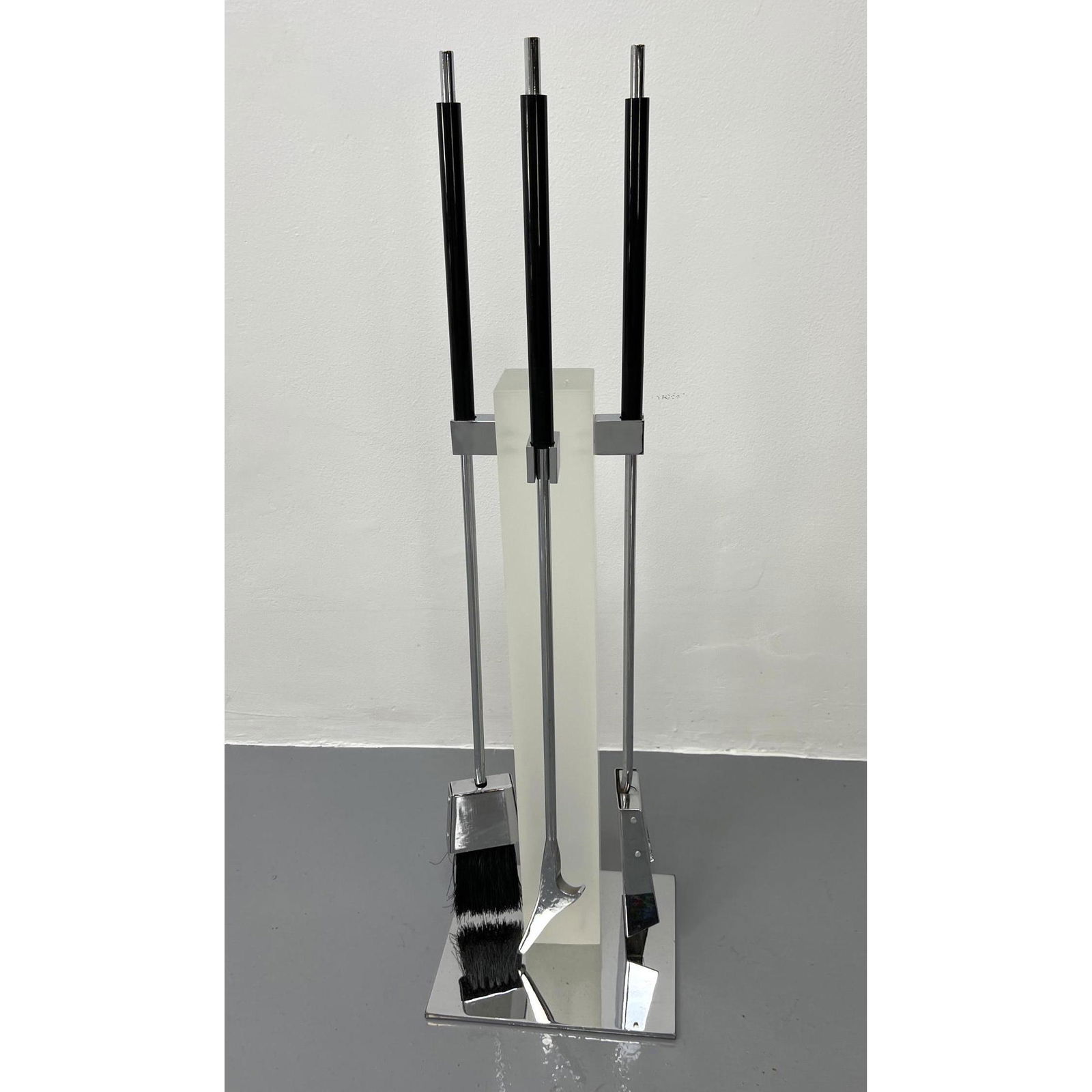 Alessandro ALBRIZZI Fire Tools. Frosted Lucite Column. (1 of 8)