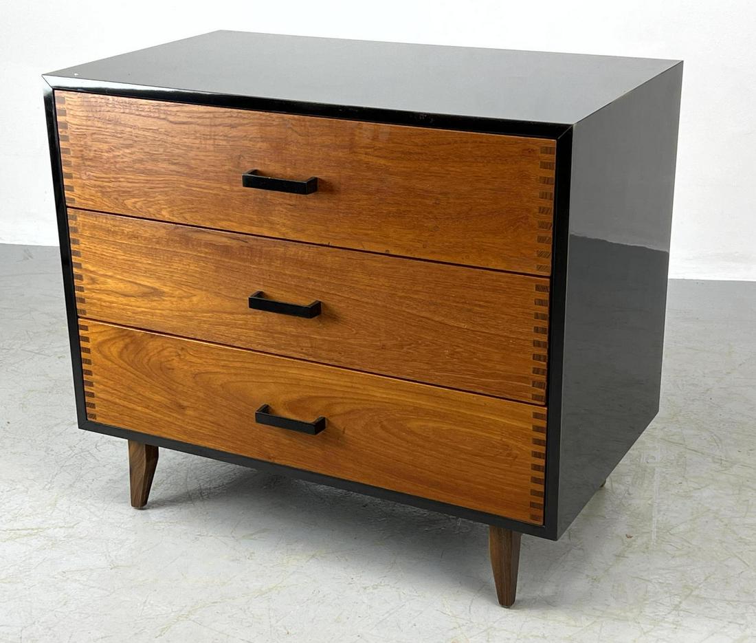 GEORGE NELSON for HERMAN MILLER Three Drawer Chest. Bla (1 of 10)