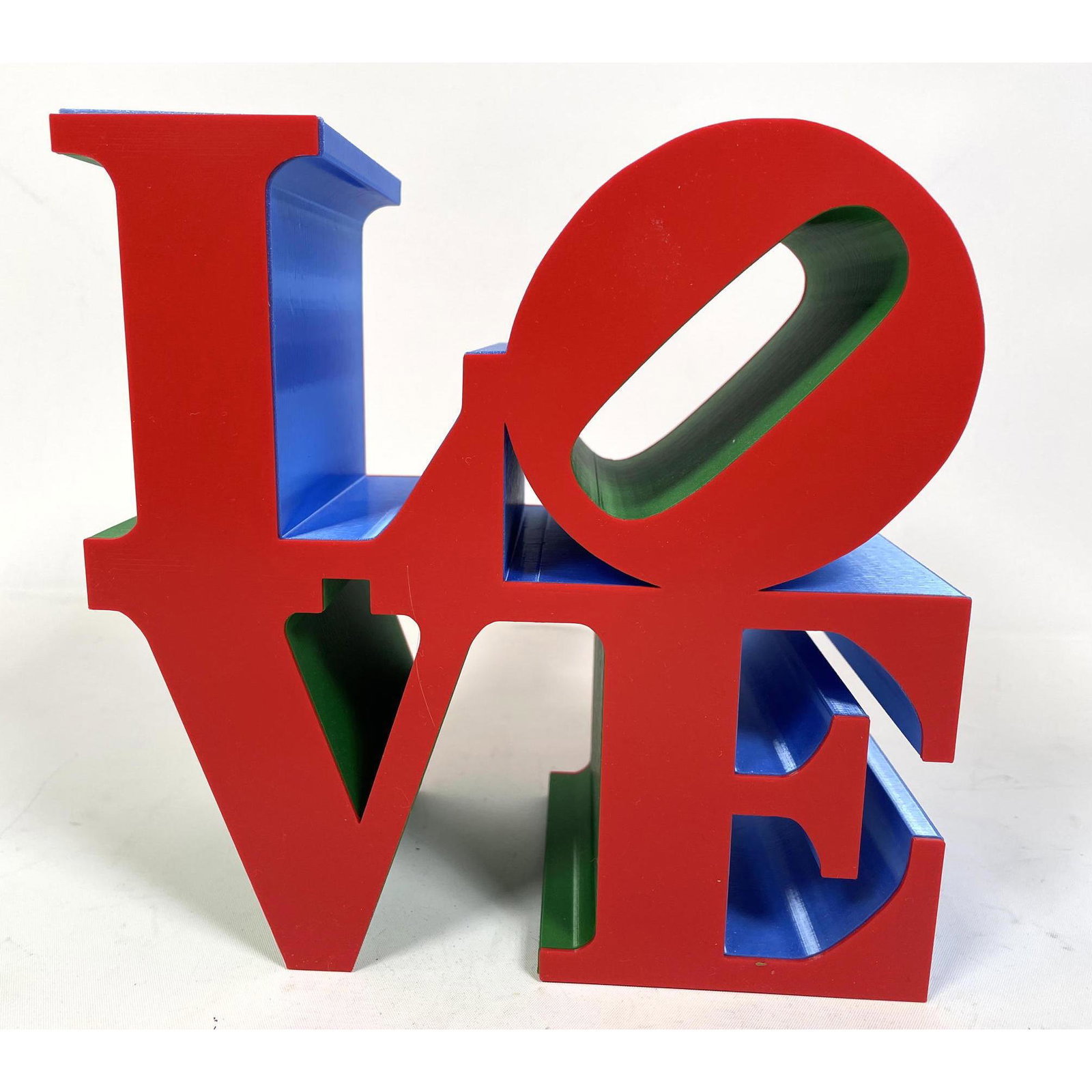 Robert Indiana LOVE Sculpture. Appears to be 3d Printed (1 of 5)