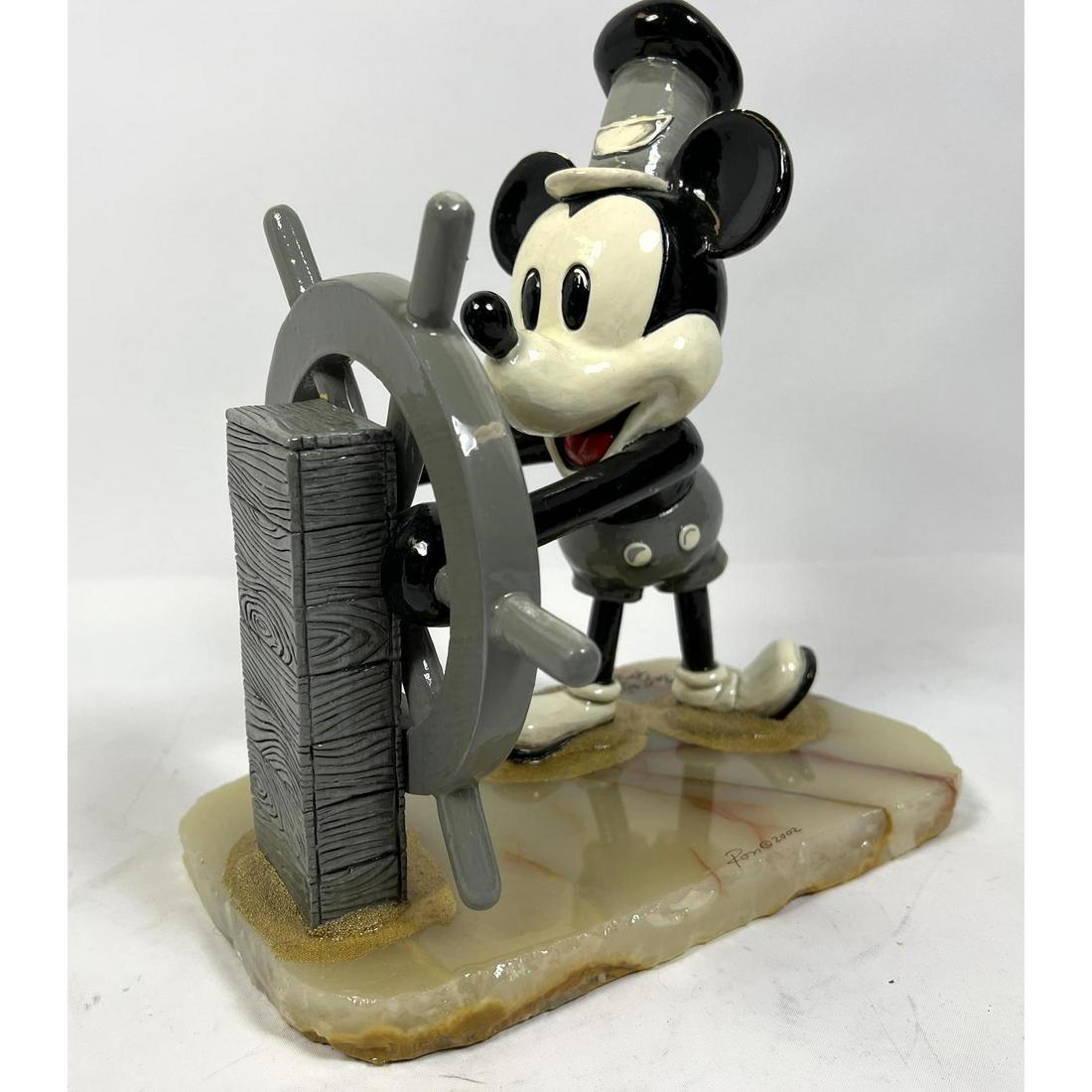 Disney 【希少レア】ビンテージ RON LEE大理石 ミッキー フィギア Ron Lee Disney Mickey Mouse Bandleader Limited Edition