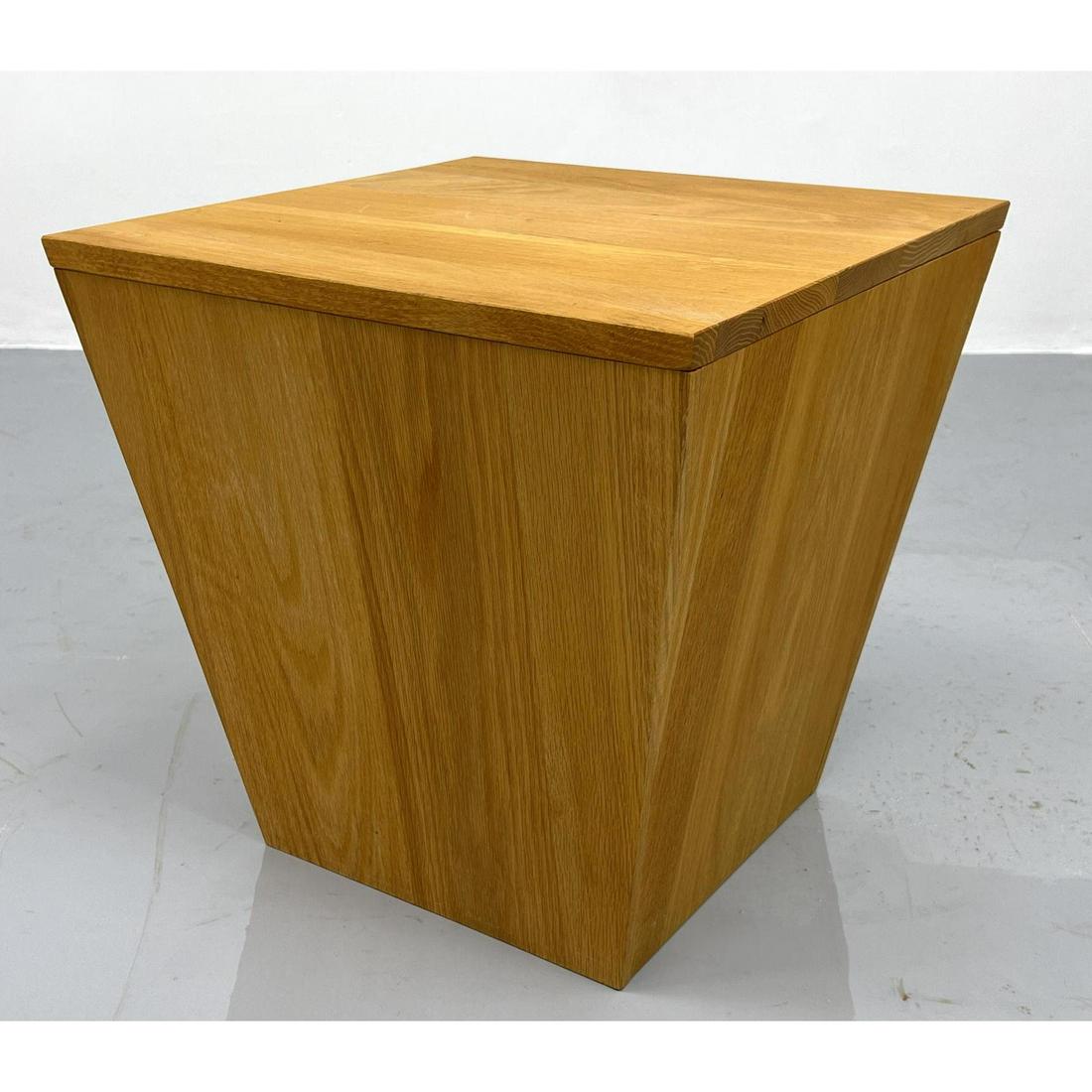 Contemporary Wood Box Storage Stool Side Table. (1 of 7)