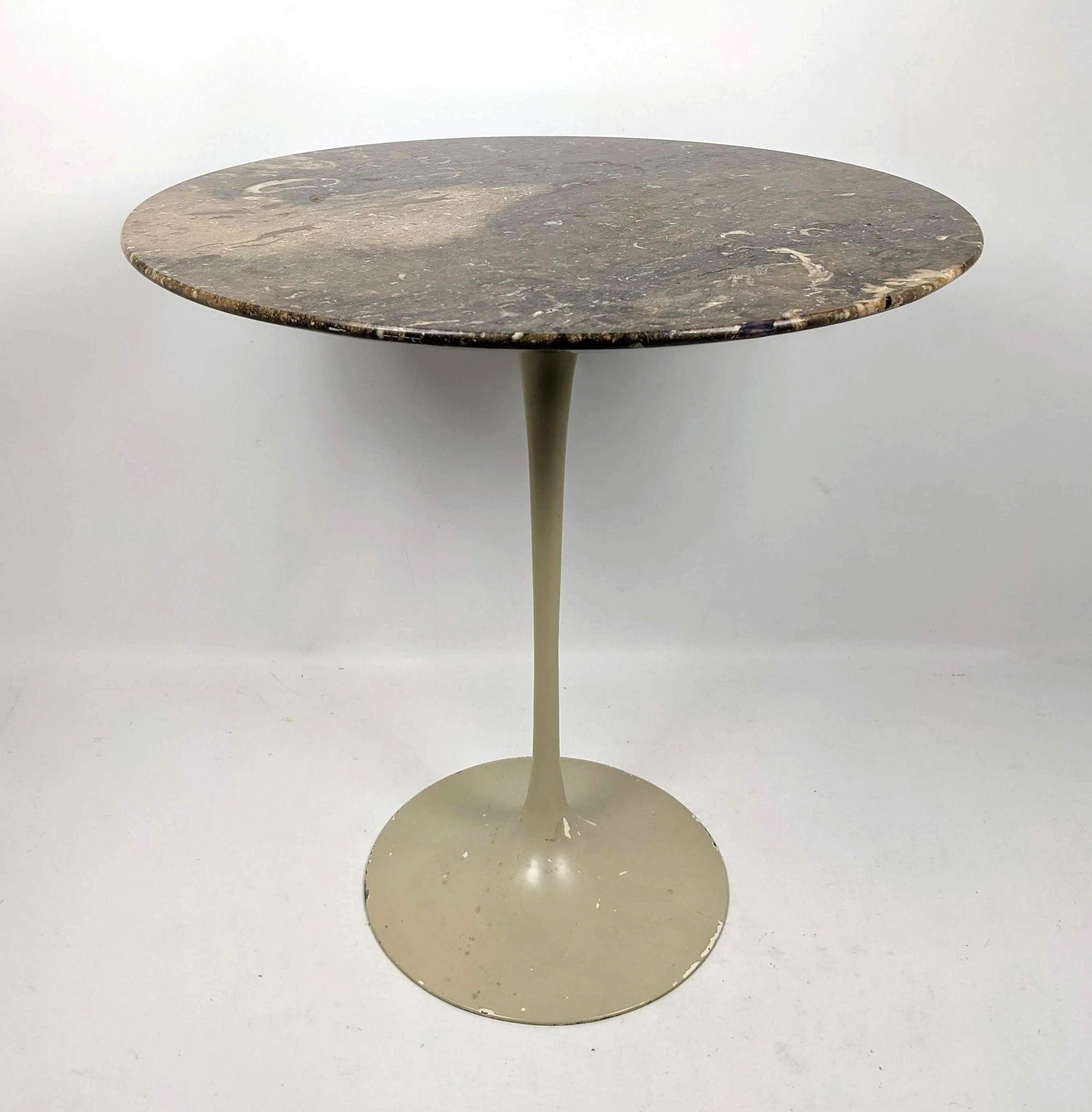 EERO SAARINEN  Marble Top Tulip Side Table.  Beveled ed (1 of 9)
