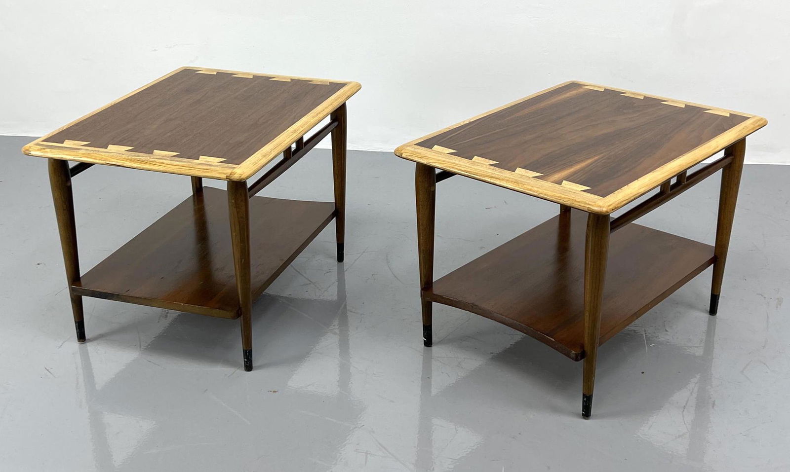 Pr LANE Modern Side End Tables. Refinished in contrasti (1 of 7)