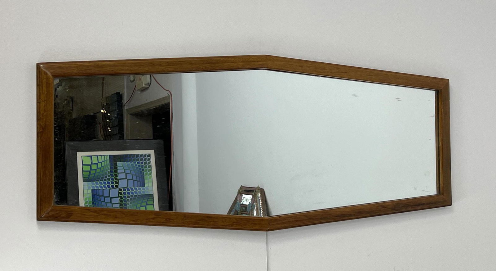 American Modern Angled Frame Wall Mirror. (1 of 8)