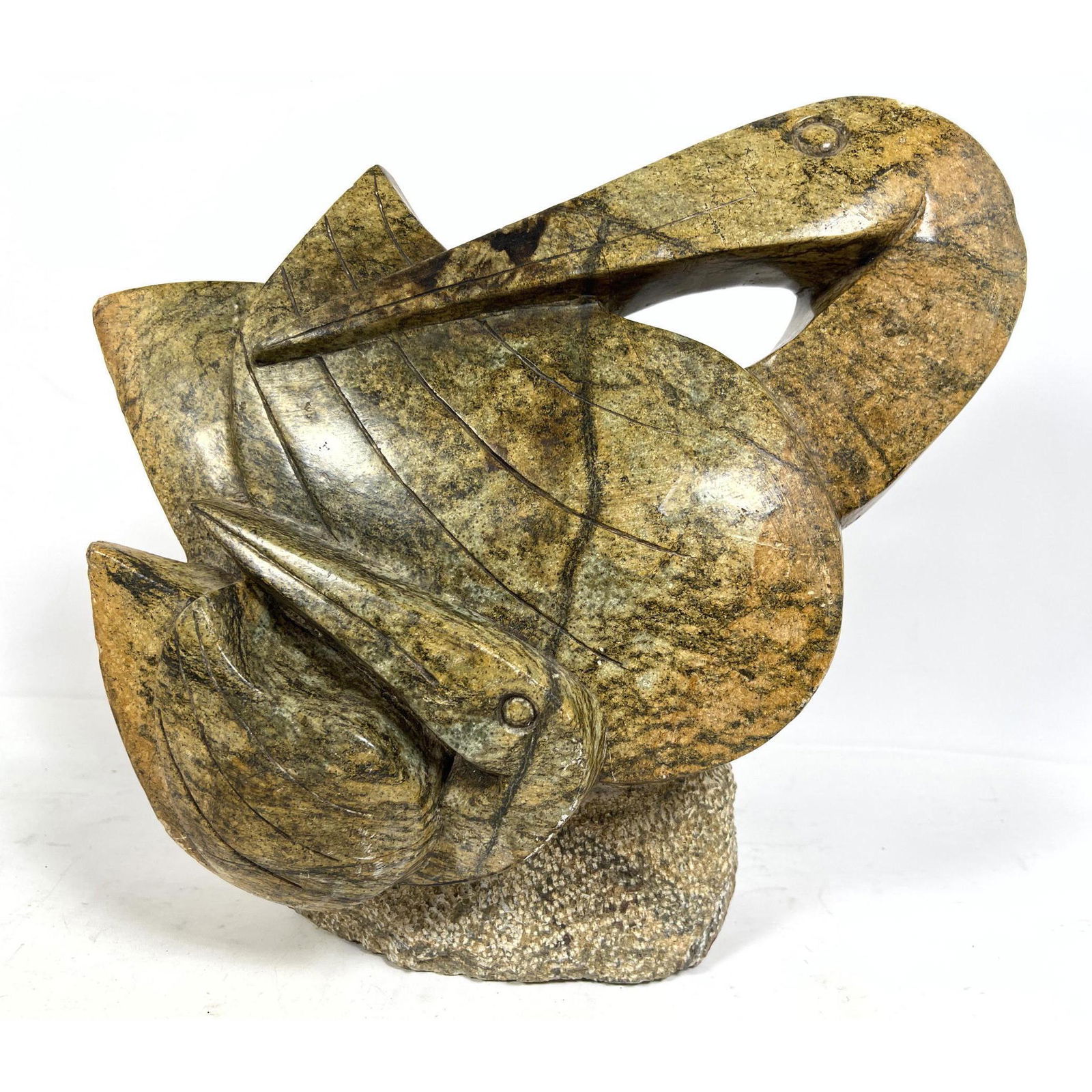 PETER RUJUWA 2014 Carved Stone Modernist Sculpture. Two (1 of 8)