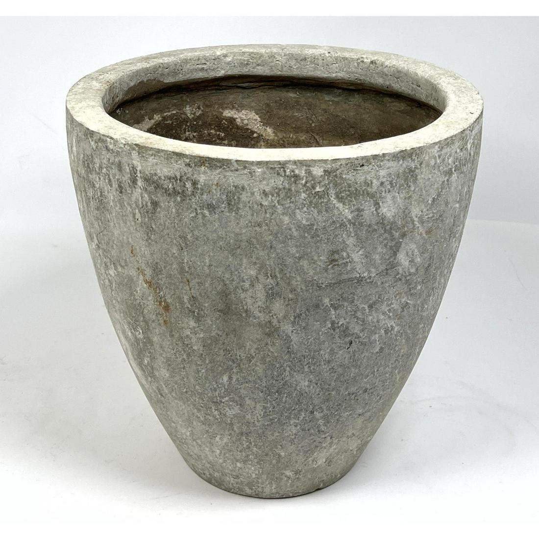 Atlas Modernist Minimalist Planter. Outdoor. Garden. Pa: Atlas Modernist Minimalist Planter. Outdoor. Garden. Patio. Montreal. Marked Dimensions: H: 12 inches: W: 12 inches: D: 12 inches ---
