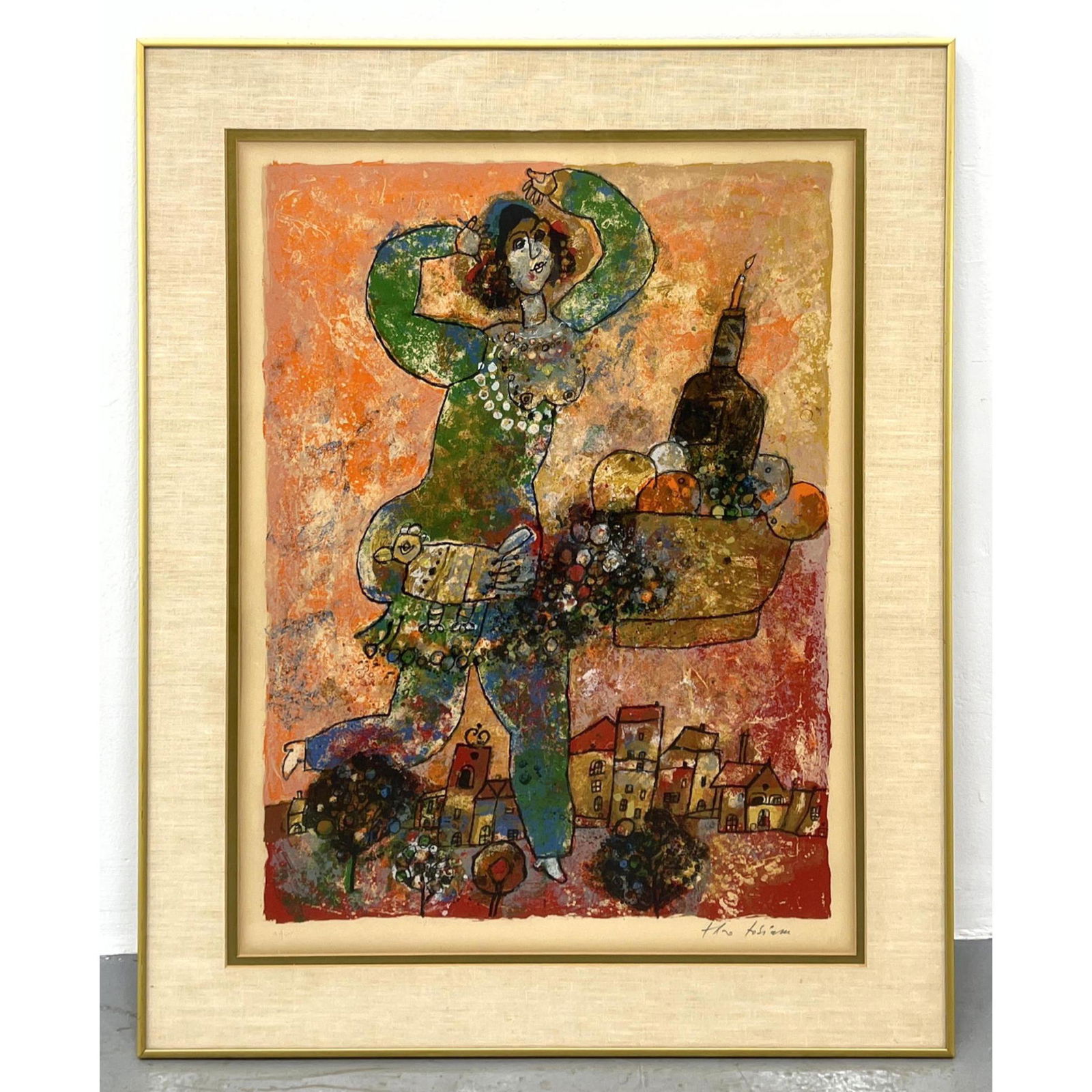 THEO TOBIASSE (Israeli/French, 1927-2012) Print of Danc (1 of 8)