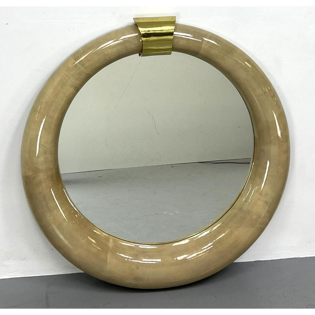 JIMECO Lacquer and Brass Wall Mirror.  Made in Columbia (1 of 10)