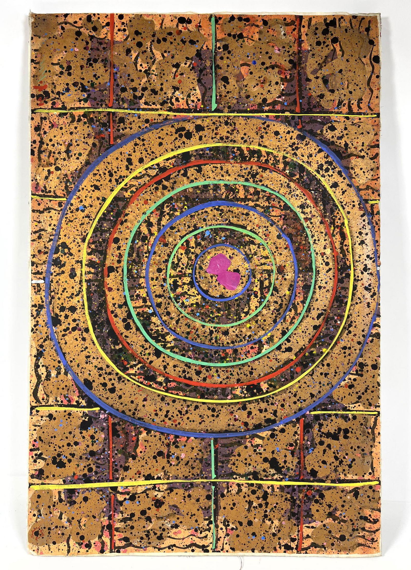 Wang Ming "Enter the World of Infinity" acrylic paint o: Wang Ming "Enter the World of Infinity" acrylic paint on paper on canvas Dimensions: H: 39 inches: W: 25 inches ---