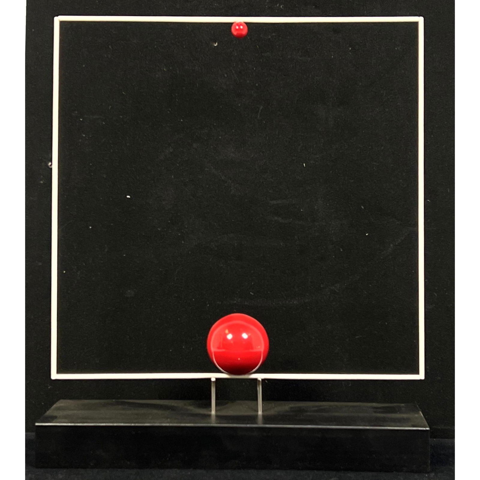 GEORGE D'AMATO Minimalist Enameled Steel Sculpture. Red (1 of 7)