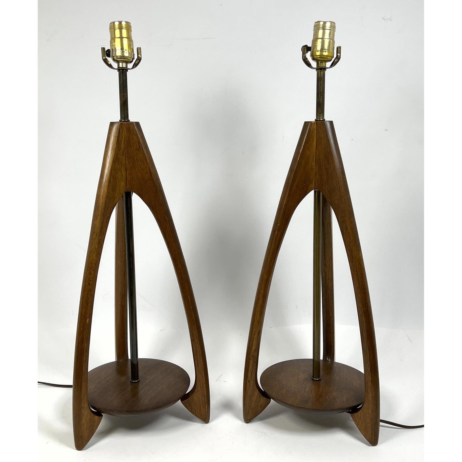 Adrian Pearsall Style Table Lamps.  No harps or shades. (1 of 8)