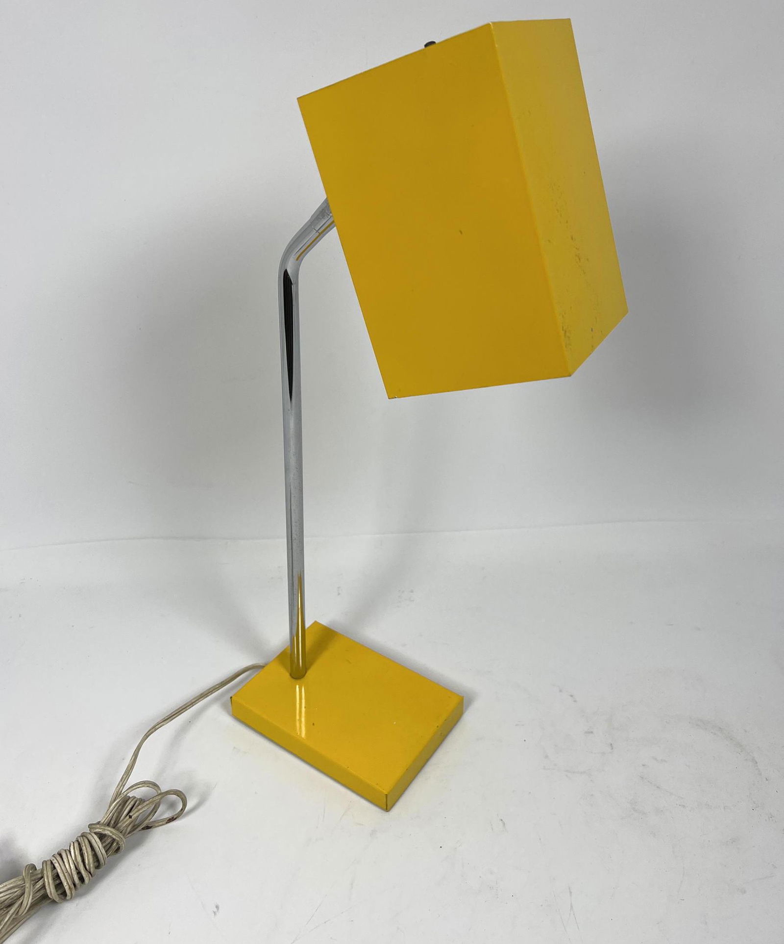 Yellow Robert Sonneman for George Kovacs box head lamp (1 of 5)