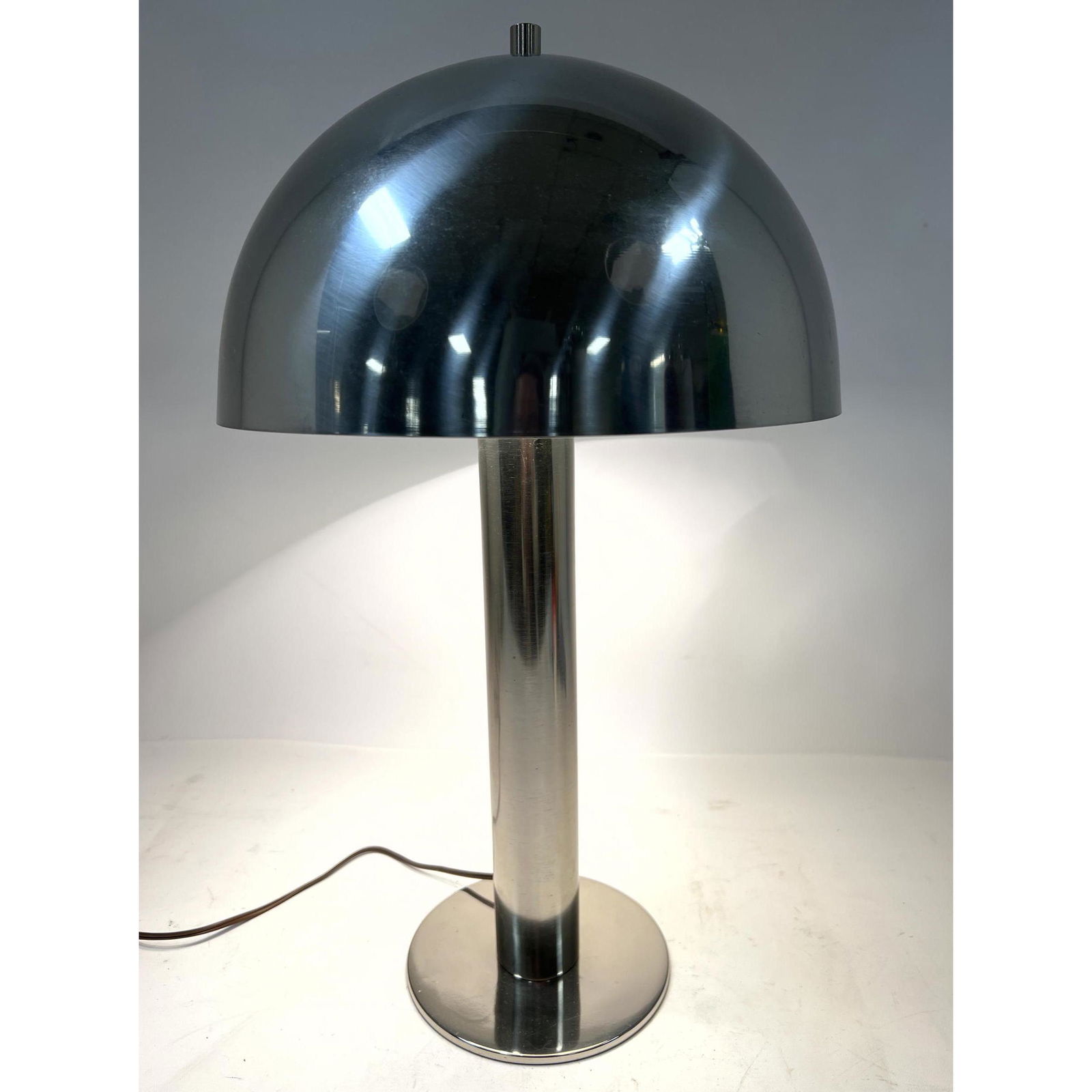 Chrome Dome Top Laurel lamp. label on socket (1 of 7)