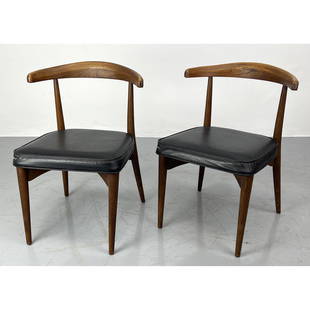 Pair Side Chairs. Laurence Peabody for Richardson Nemsc: Pair Side Chairs. Laurence Peabody for Richardson Nemschoff Dimensions: H: 29 inches: W: 21.5 inches: D: 21 inches ---