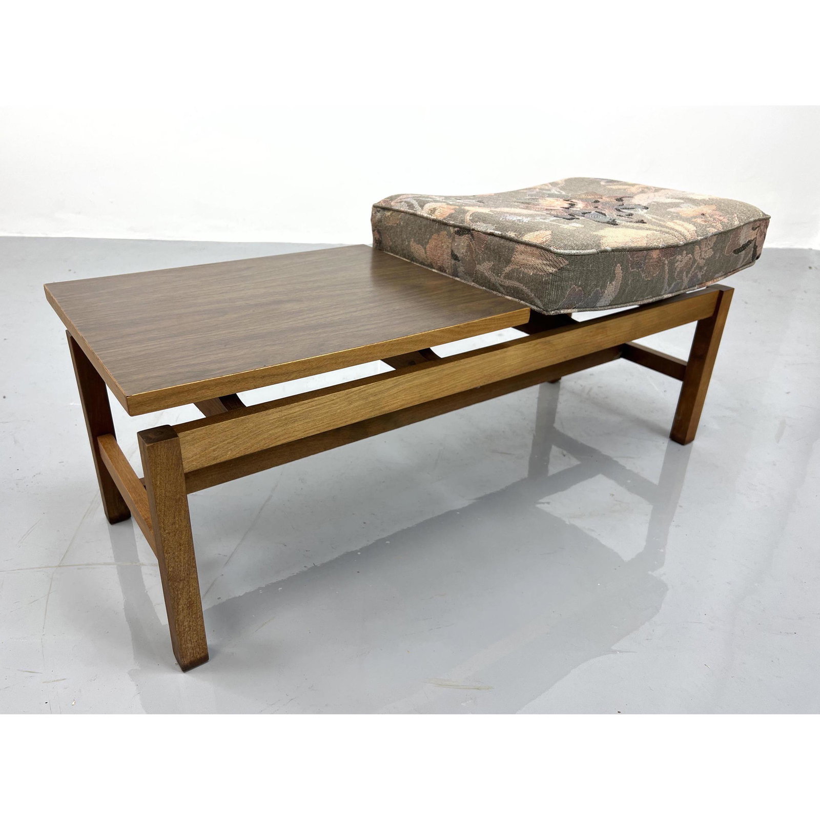 American Modern Jens Risom Style Bench Seat Table. Waln (1 of 9)