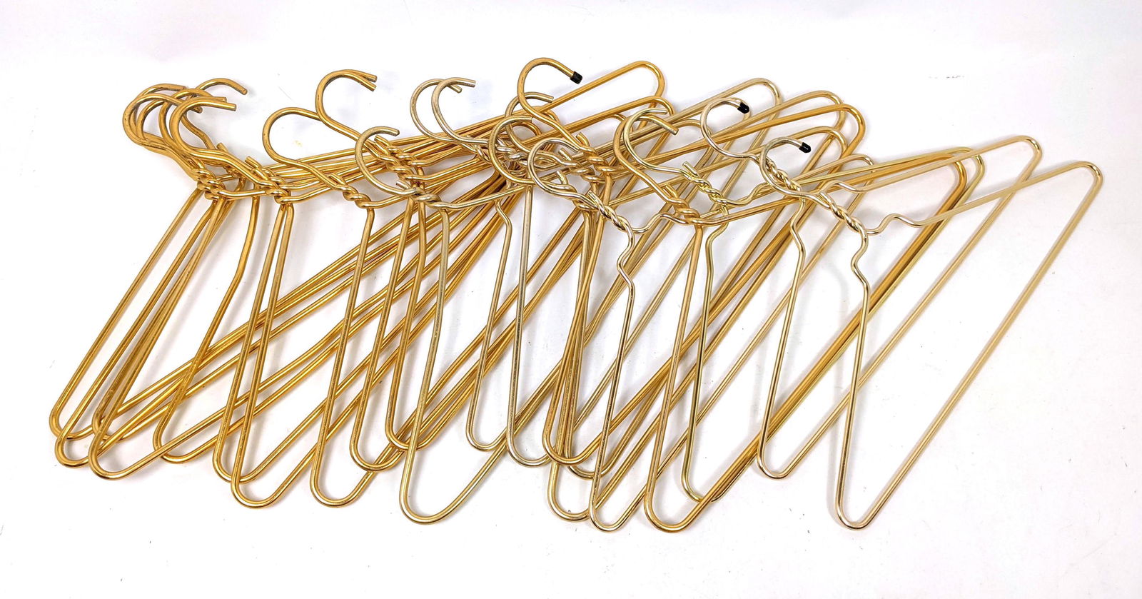 21pc Gold Tone Metal Hangers. Possibly Italian (1 of 8)