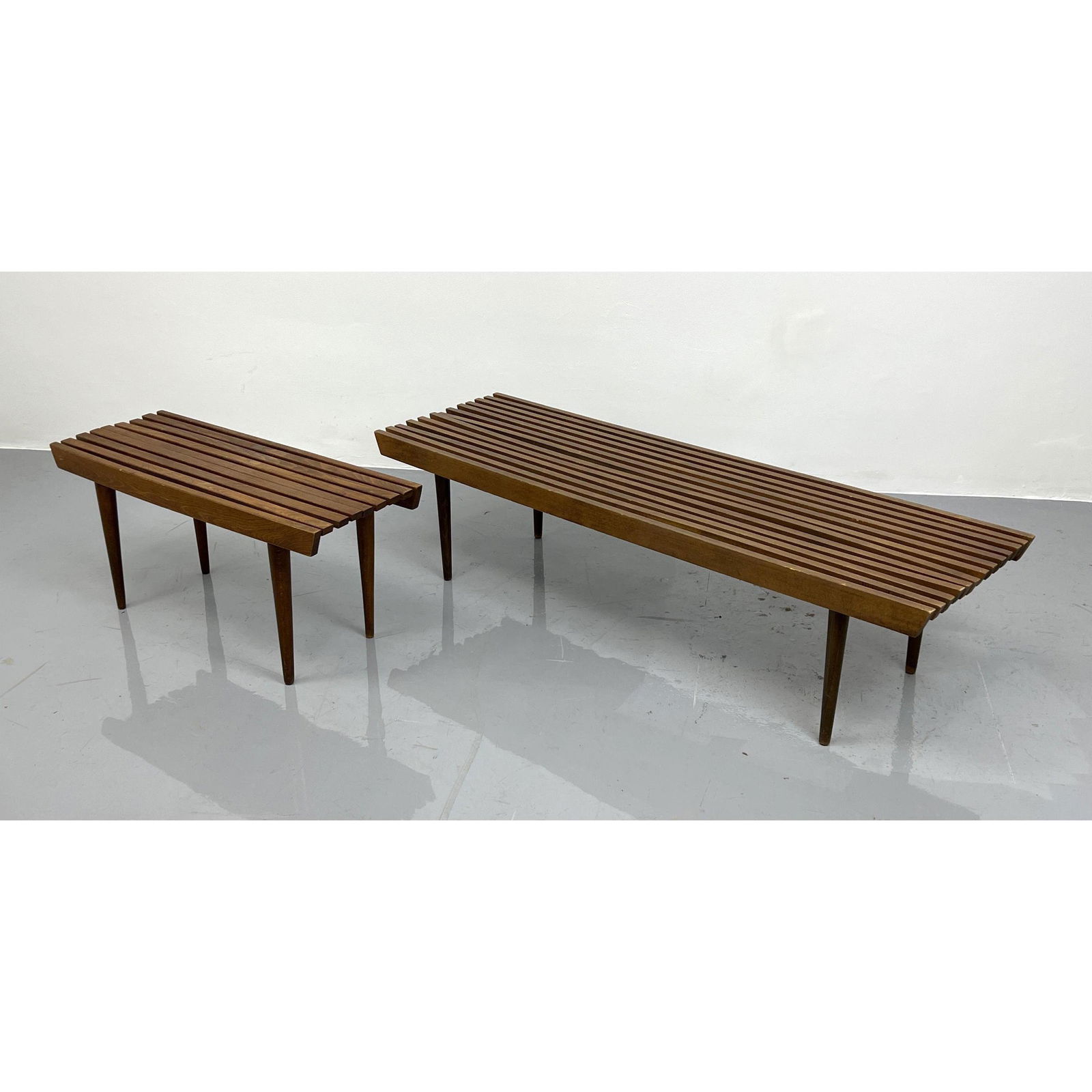 Two Slat Benches. Some bows to wood. (1 of 6)